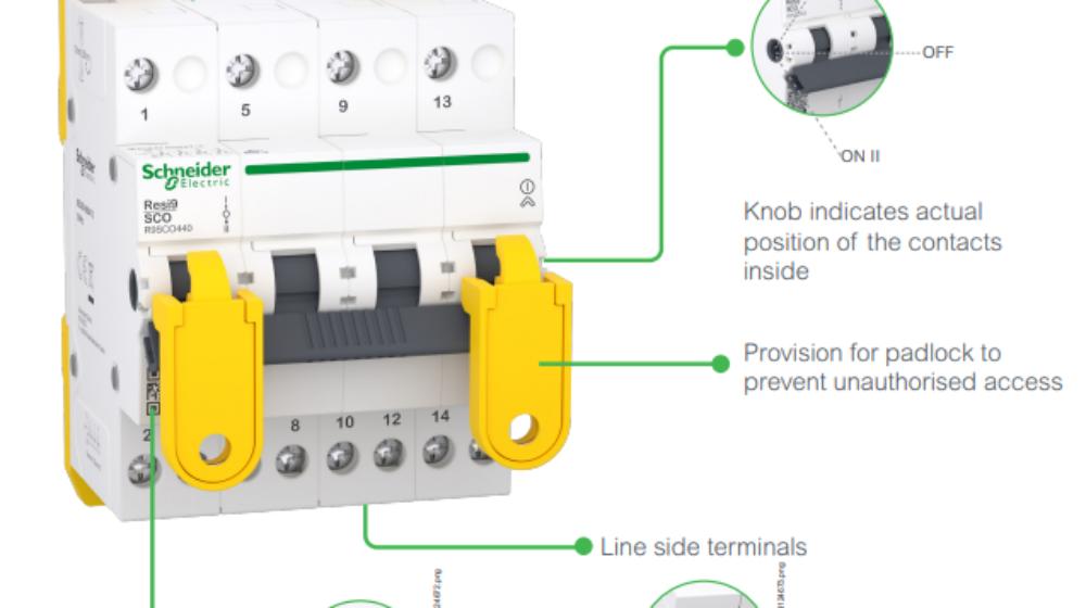 Schneider Electric South Africa unveils Resi9 Changeover Switch designed to manually switch between two power supplies